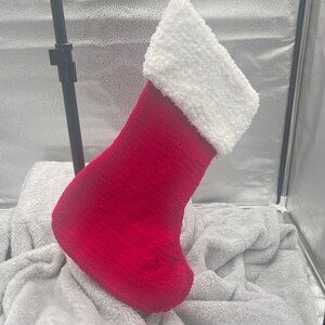 Red and White Christmas Stocking